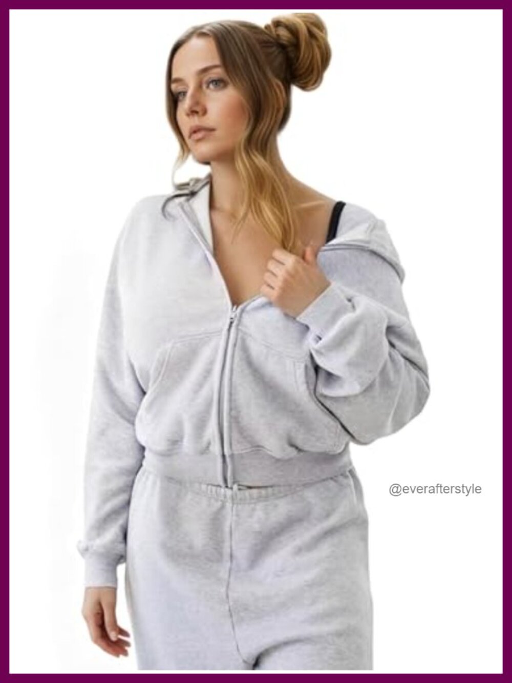 Women's Zip Up Hoodie Fleece Jacket with Pockets Casual Sweatshirt